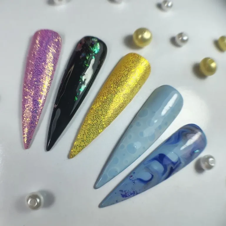 Decoraciones fondos en uñas - academia tijeras