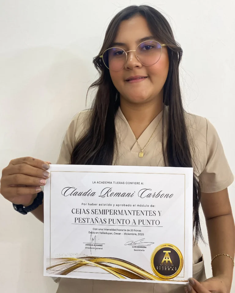 curso cejas semipermantentes - academia tijeras